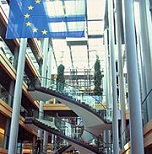 Picture of the inside of the European Parliament building for Your Expert Witness story